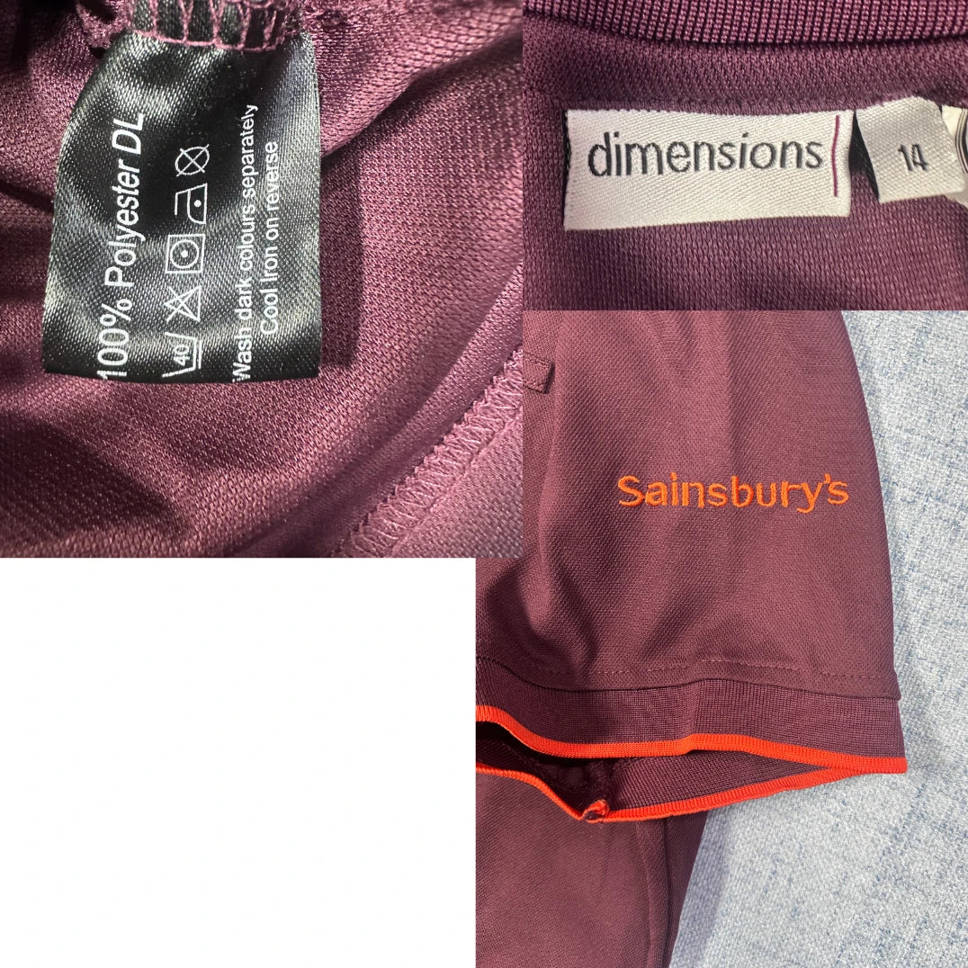 Dimensions Women's Polo Top-UK14 T Shirts