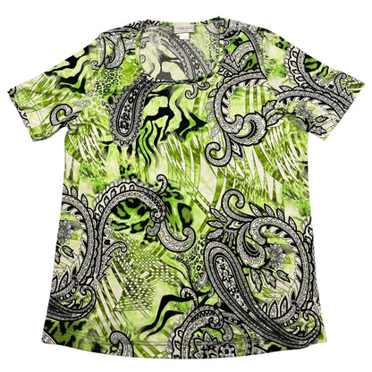 Laura Kent Green Women's Print Top T Shirts