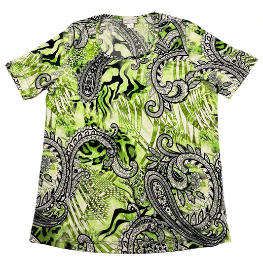 Laura Kent Green Women's Print Top T Shirts