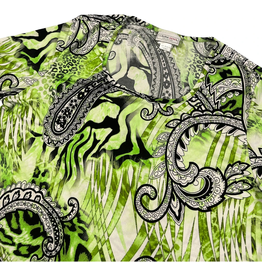 Laura Kent Green Women's Print Top T Shirts
