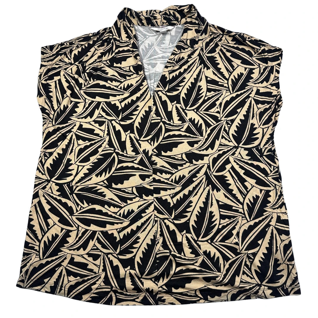 Tchibo® Beige Leaf Print Top-EU40/42-M