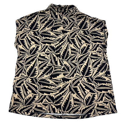 Tchibo® Beige Leaf Print Top-EU40/42-M