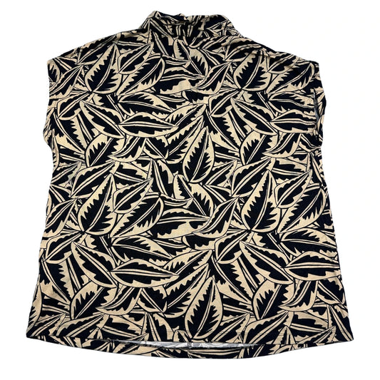 Tchibo® Beige Leaf Print Top-EU40/42-M