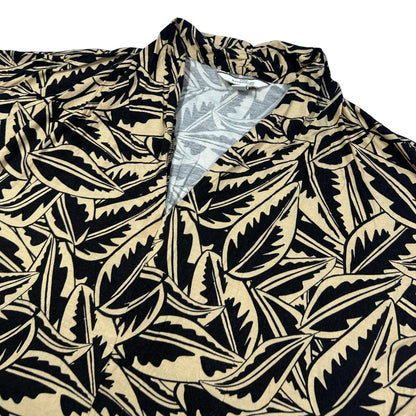 Tchibo® Beige Leaf Print Top-EU40/42-M