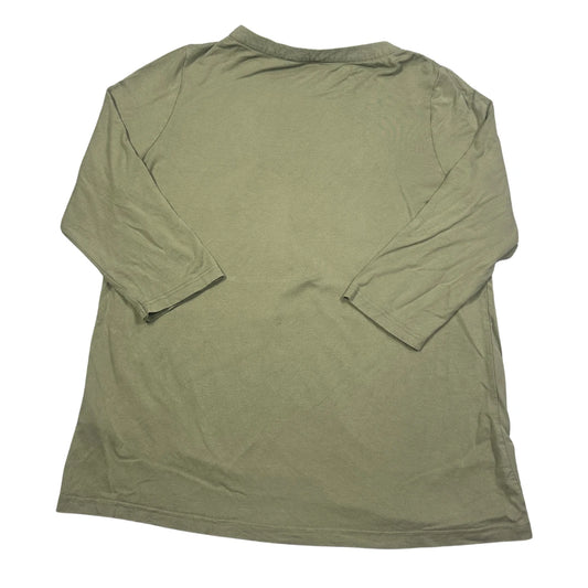 Street One® Sage Green Gathered Neck Top-EU42