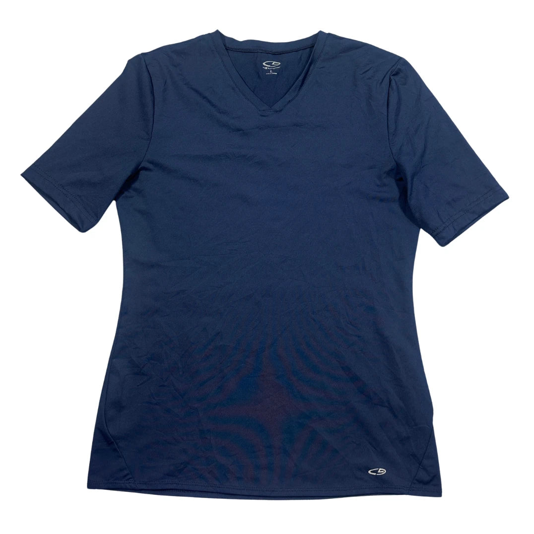 C9 Navy Women's T Shirt-L Activewear Gym Shirts