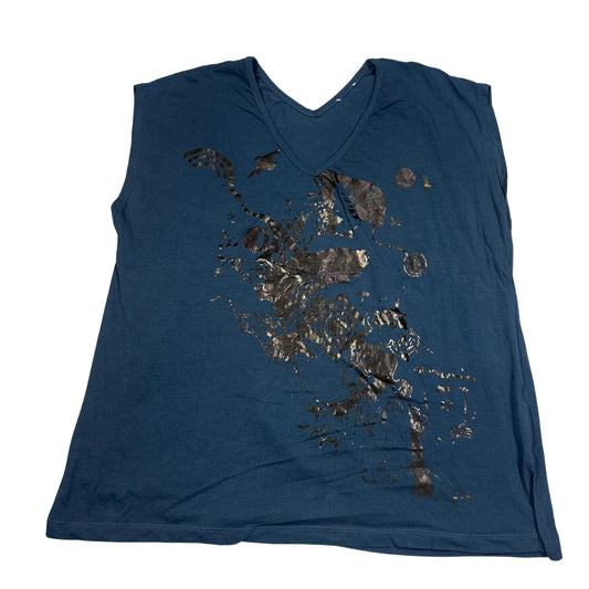 Unbranded Blue Women's Sleeveless Top T Shirts