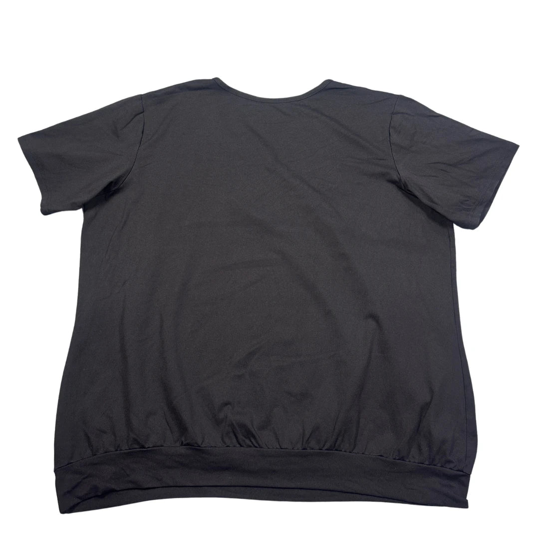 Carite Sport Black Women's T Shirt-46 Activewear Gym Shirts
