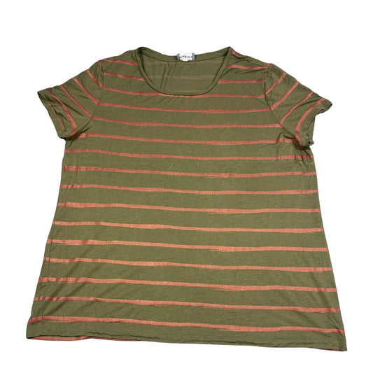 Taifun® Olive Copper Striped T Shirt-S