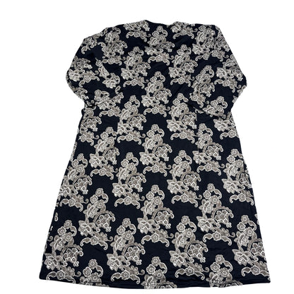 Victor® Black Paisley Print Long Sleeve Tunic-XXL