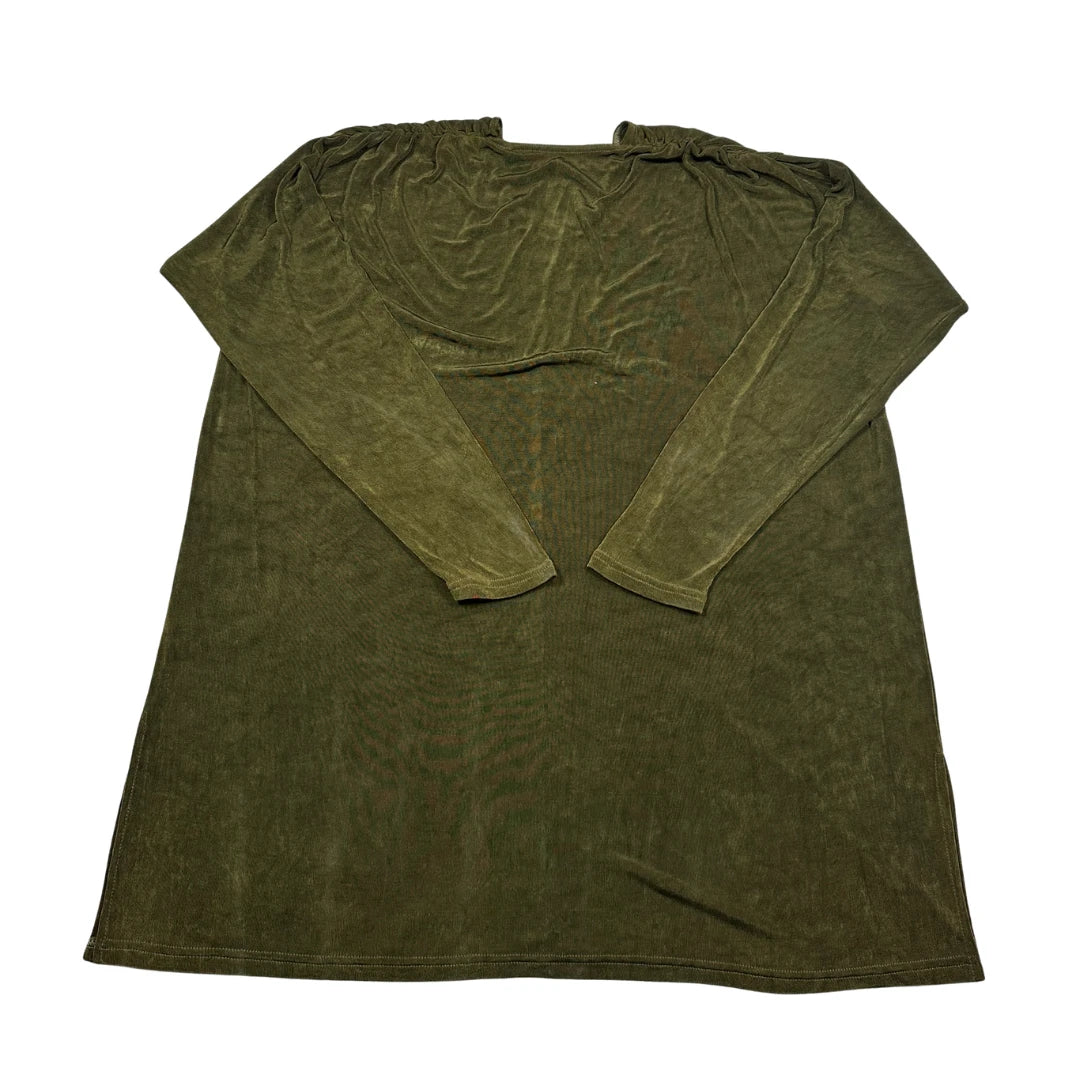 Unbranded Green Women's Sleeve Tunic T Shirts