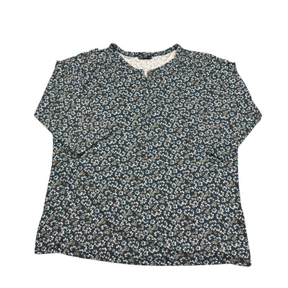 Laura Torelli Teal Women's Print Top-44/46 T Shirts