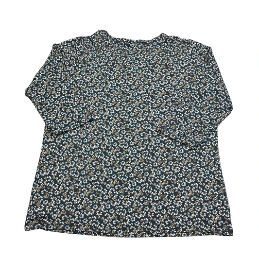 Laura Torelli Teal Women's Print Top-44/46 T Shirts