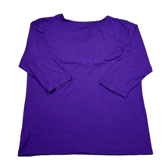 Damart Purple Women's Neck Top T Shirts