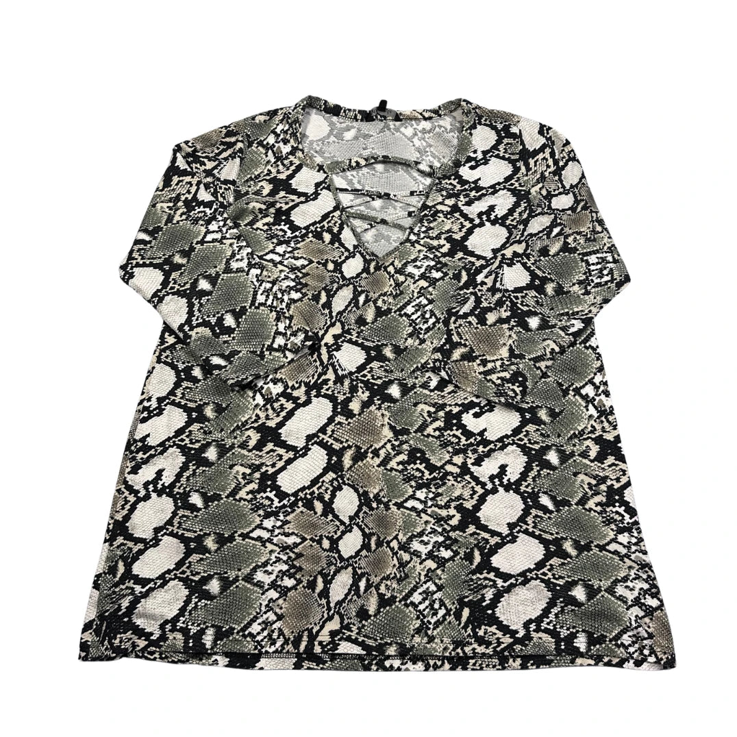 MS Mode Grey Women's Neck Top-M T Shirts