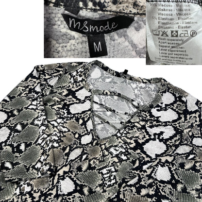 MS Mode Grey Women's Neck Top-M T Shirts