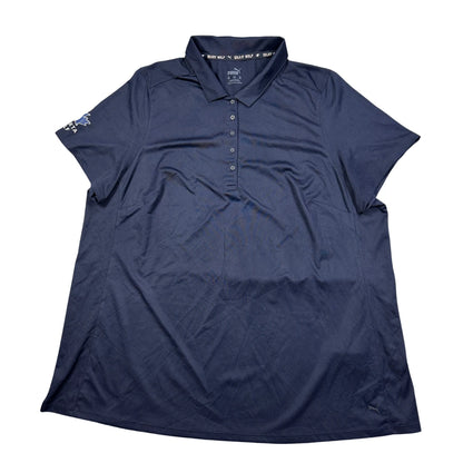 Puma Navy Women's Polo Shirt-XXL Activewear Gym Shirts