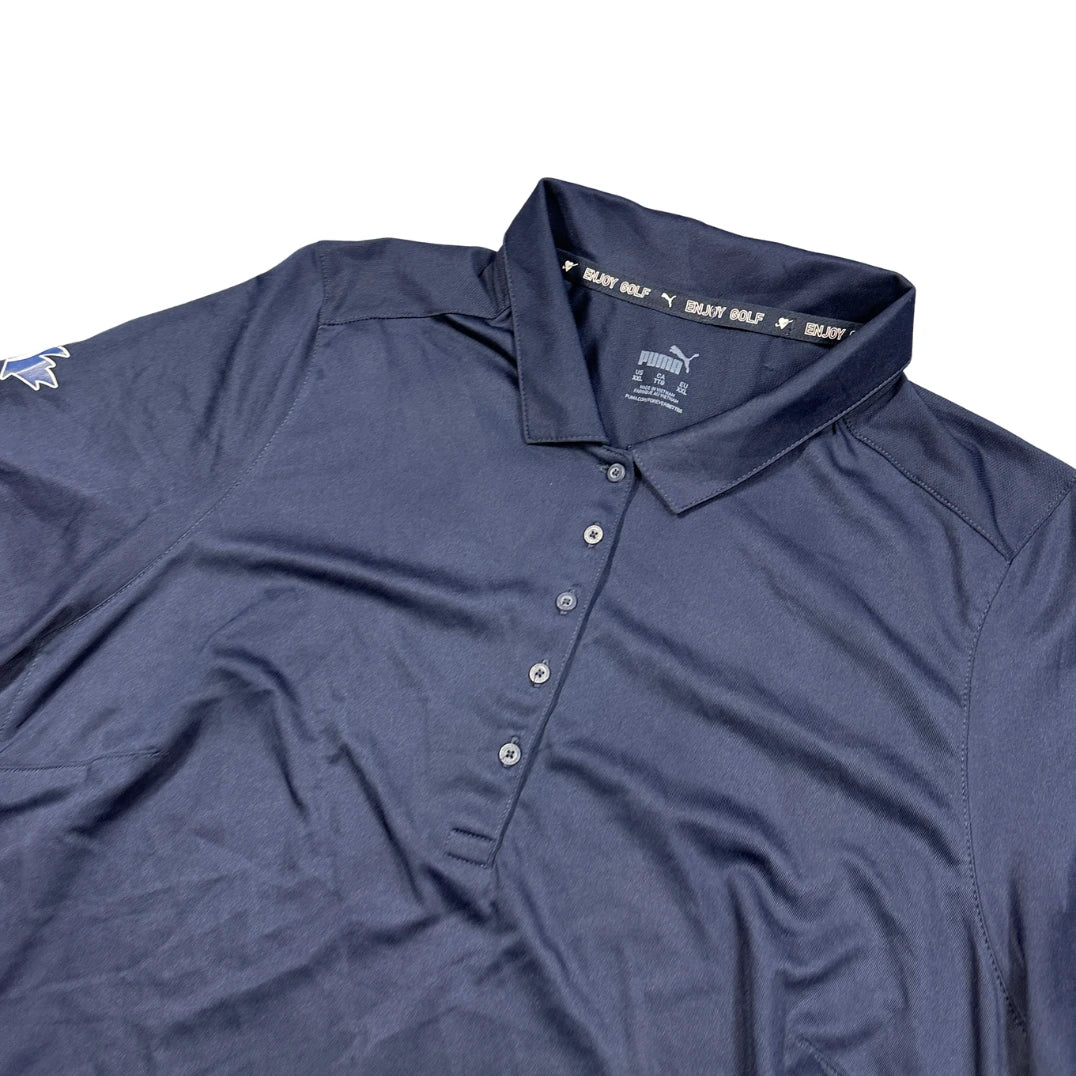 Puma Navy Women's Polo Shirt-XXL Activewear Gym Shirts