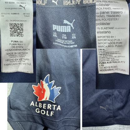 Puma Navy Women's Polo Shirt-XXL Activewear Gym Shirts