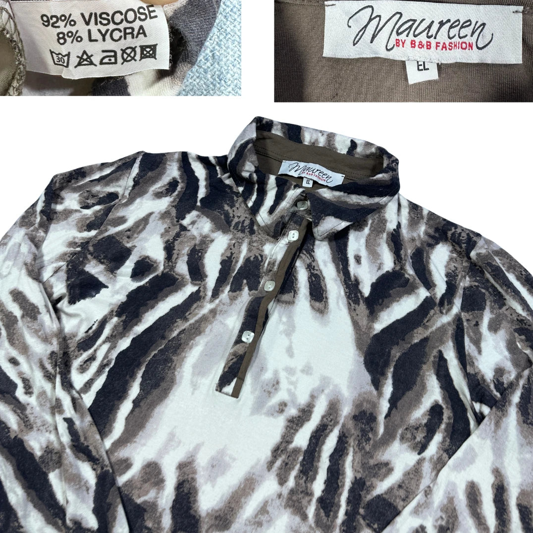 Maureen Grey Women's Polo Top-XL T Shirts
