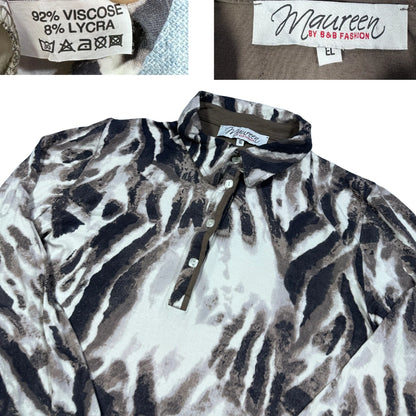Maureen Grey Women's Polo Top-XL T Shirts