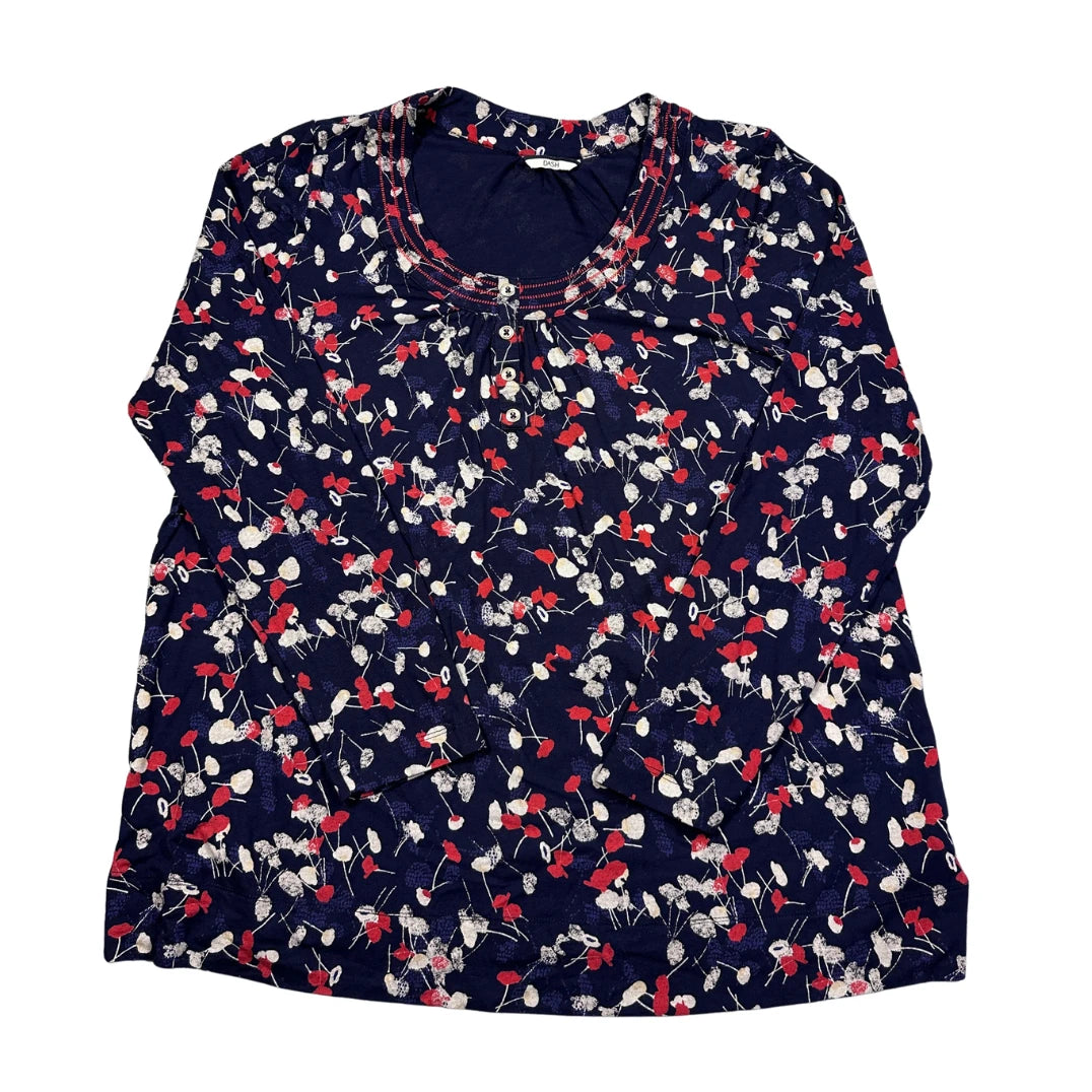 Dash Navy Women's Sleeve Top-UK16 T Shirts