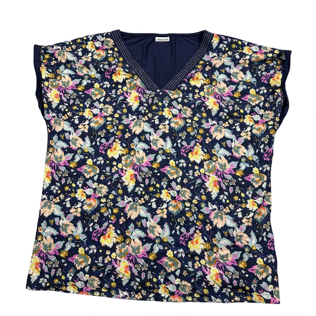 Damart Navy Women's Neck Top-M T Shirts