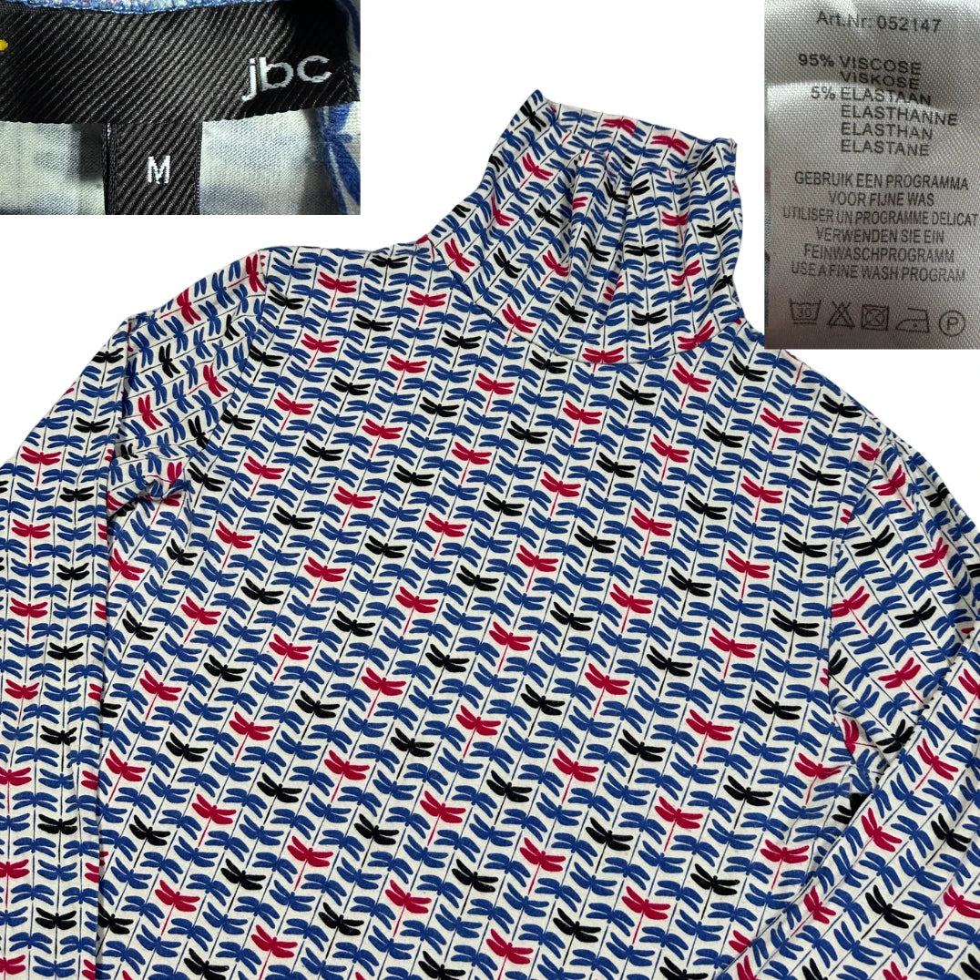 JBC Blue Women's Turtleneck Top-M T Shirts