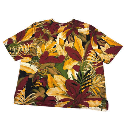 Janine Pauporte® Tropical Leaf Print T Shirt-XL