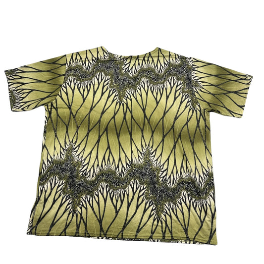 Monty Moda® Olive Abstract Branch Print T Shirt-XL