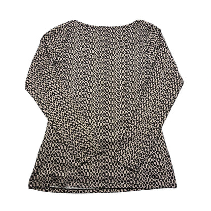 Comma® Beige Black Animal Print Top-M