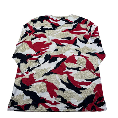 Frankenwalder® Red Camo Print Top-L