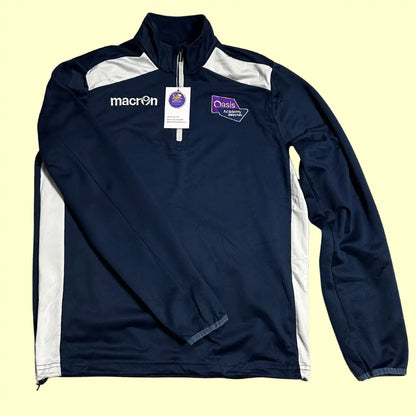 🧥 Macron Navy Blue Quarter Zip Training Top (Medium)