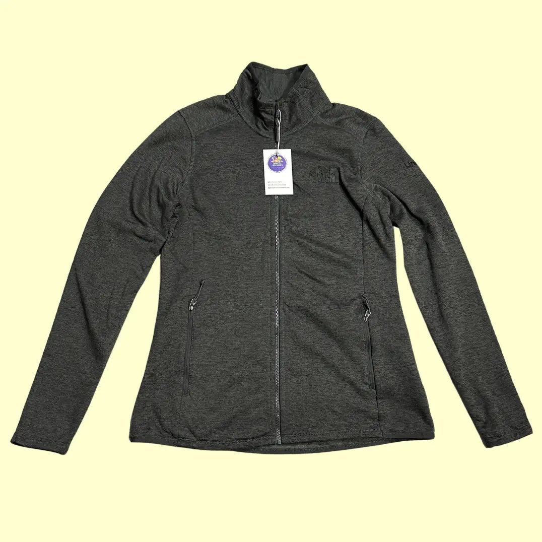 🧥 The North Face Charcoal Grey Full-Zip Fleece Jacket