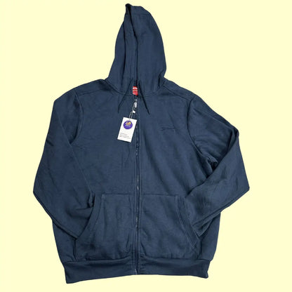 🔵 Slazenger Navy Blue Zip-Up Hoodie – Medium