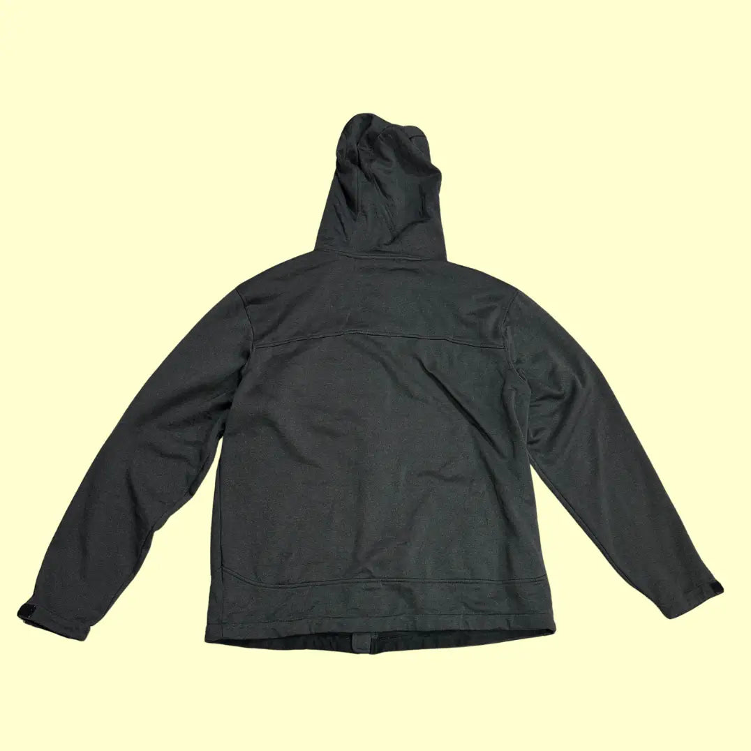 ⚫ Free Country Charcoal Softshell Hoodie Jacket – Large