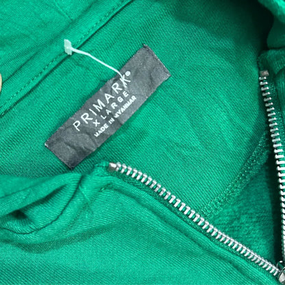 🟢 Primark Green Zip-Up Hoodie – Extra Large