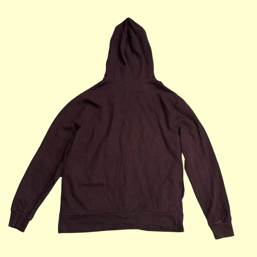 🟤 ASOS Brown Zip-Up Hoodie – Medium
