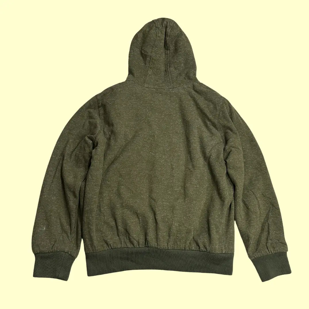 🫶 Buffalo David Bitton Olive Sherpa-Lined Hoodie
