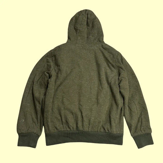 🫶 Buffalo David Bitton Olive Sherpa-Lined Hoodie