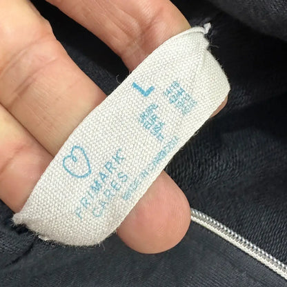 ⚫ Primark Cares Black Zip-Up Hoodie – Large