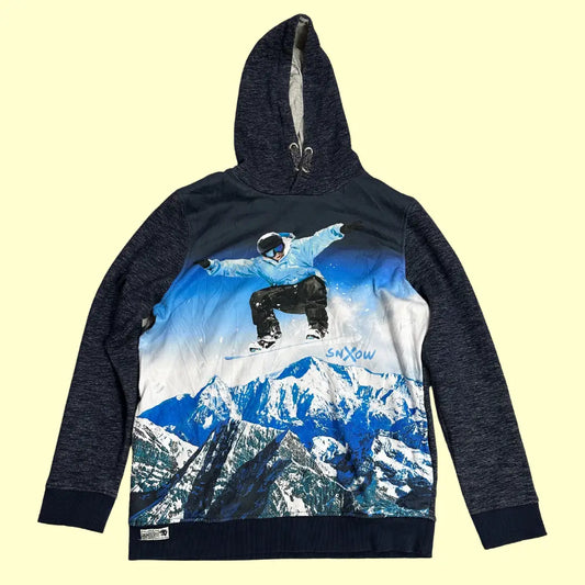 🏔️ Homestate Snowboard Graphic Hoodie – Mountain Blue