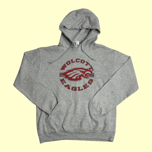 🧥 Jerzees Wolcott Eagles Grey Hoodie