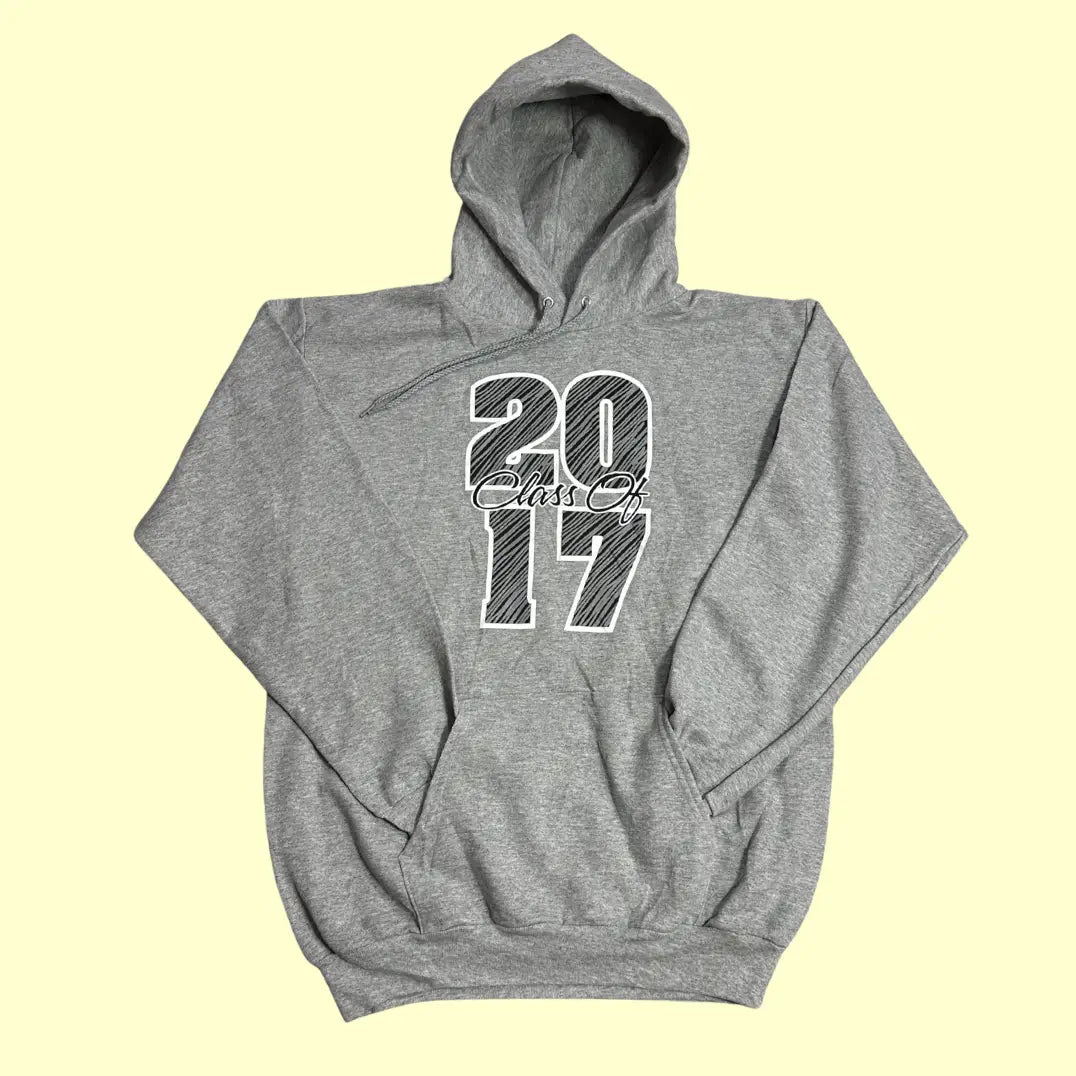 🎓 Port & Company “Class of 2017” Grey Hoodie
