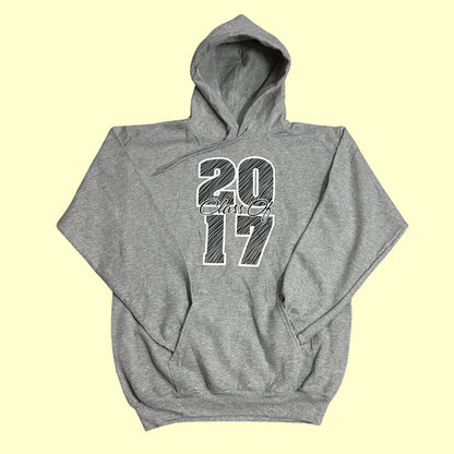 🎓 Port & Company “Class of 2017” Grey Hoodie