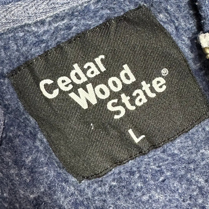 💙 Cedar Wood State Navy Zip-Up Hoodie