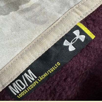 🩶 Under Armour Maroon Logo Hoodie