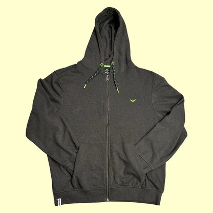 🖤 Threadbare Denim Corps Charcoal Zip-Up Hoodie