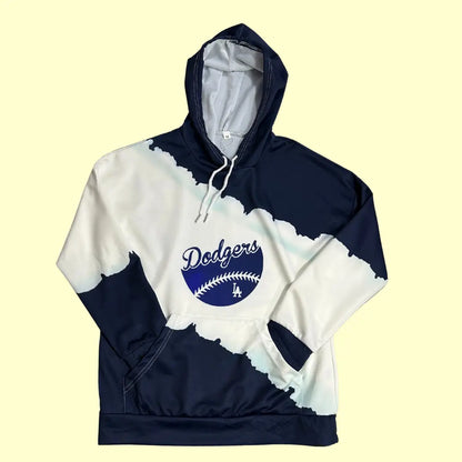 ⚾ Los Angeles Dodgers Navy & White Hoodie