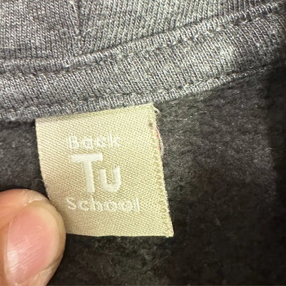 🖤 Tu “Back to School” Charcoal Zip-Up Hoodie